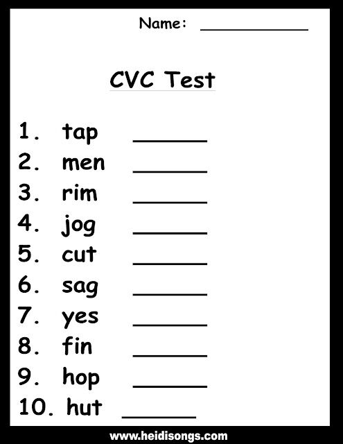 How Kindergarten Kids Master CVC Words - HeidiSongs Blog | Sing Along ...